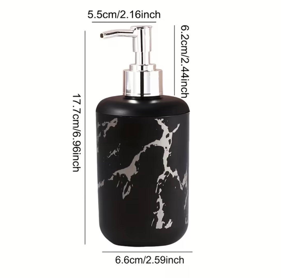 1/2 pieces Soap Dispenser with Marbled Texture