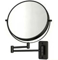 Specchio cosmetico nero - ø 20 cm