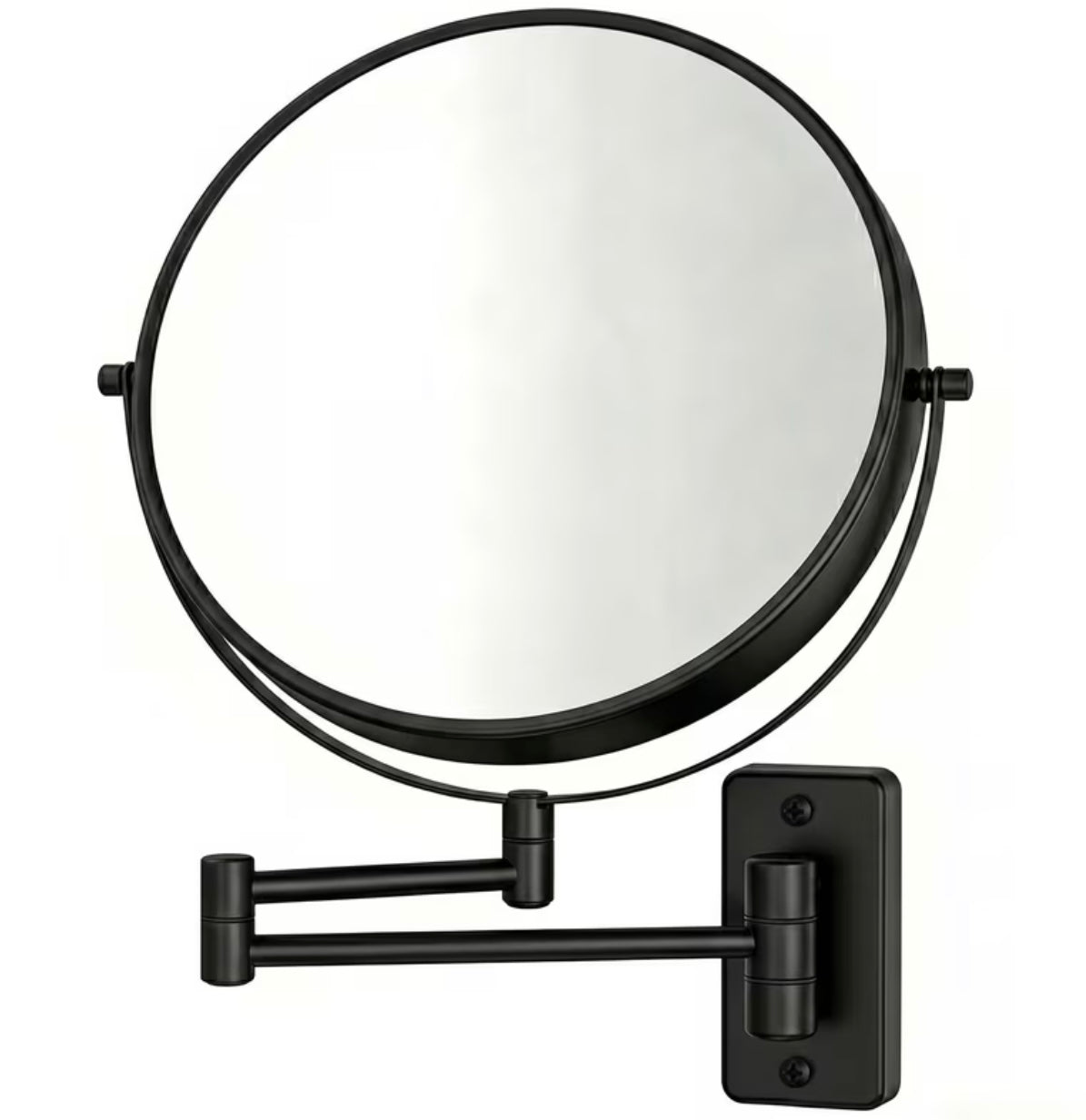 Specchio cosmetico nero - ø 20 cm