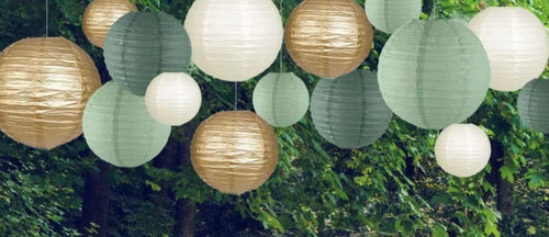 30 pezzi di lanterne di carta decorative