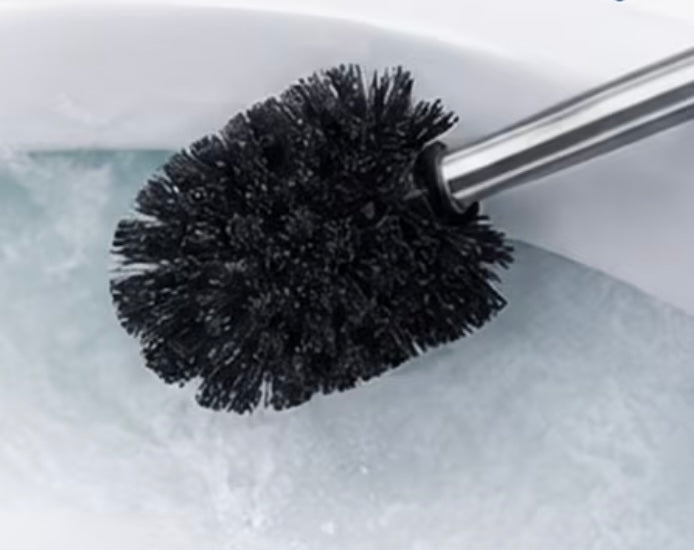 Set di 6 spazzole WC in nero/argento
