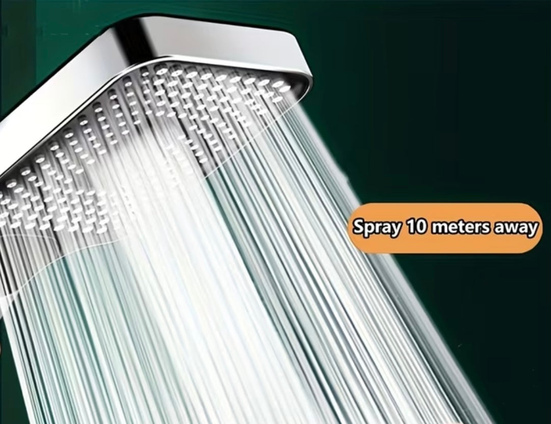 Silver Head Shower for Large Surfaces, 3 Adjustable Modes