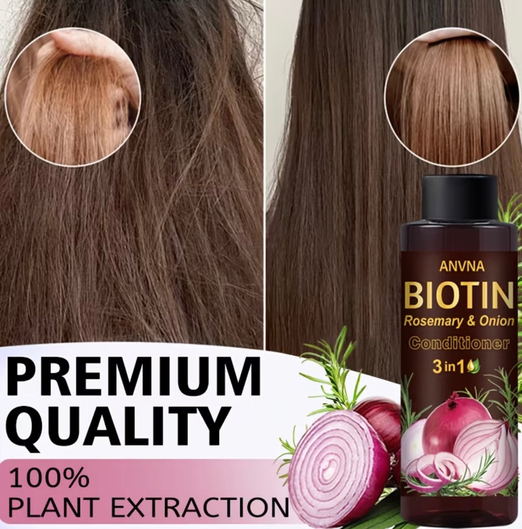 Set of 5 pieces for onion and biotin hair care