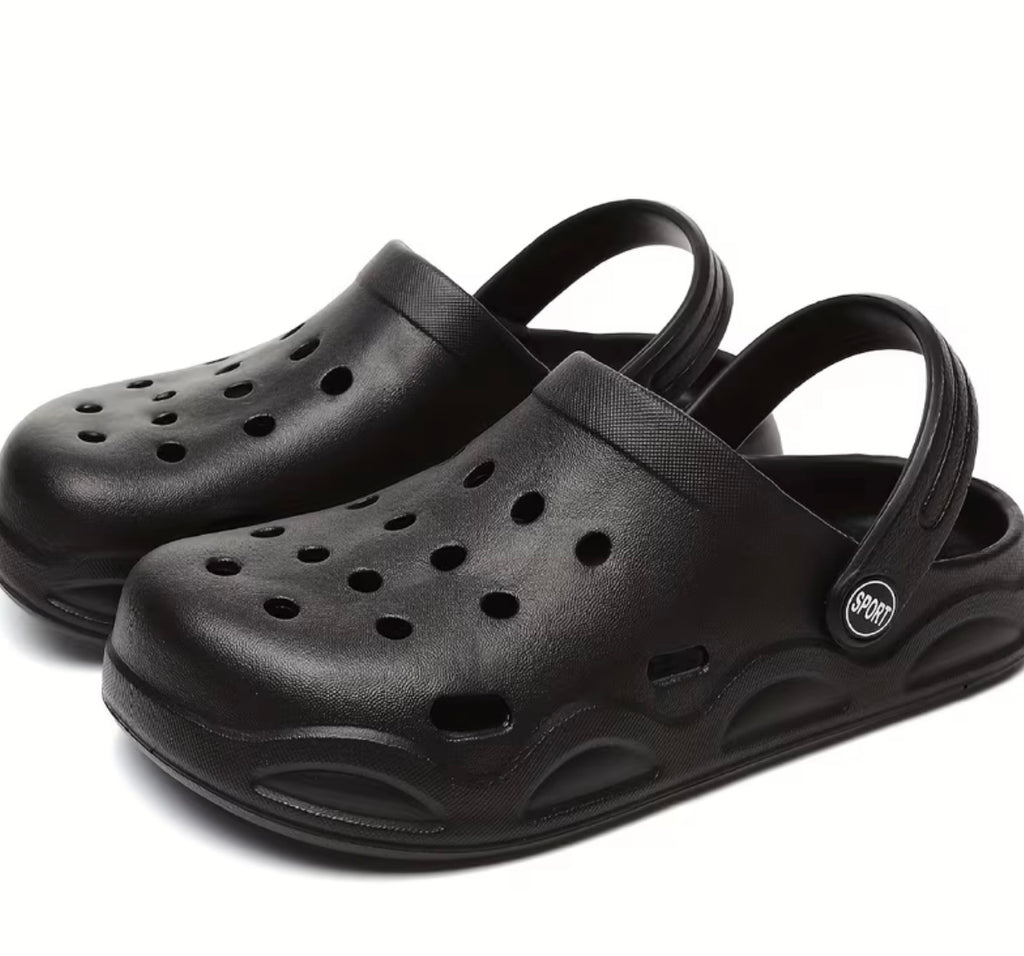 Women's shoes with thick non-slip EVA soles with holes