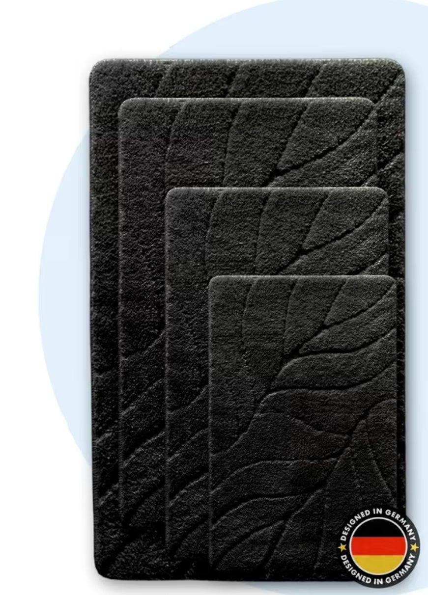 Tappetino da Bagno Extra Morbido con Motivo a Foglie