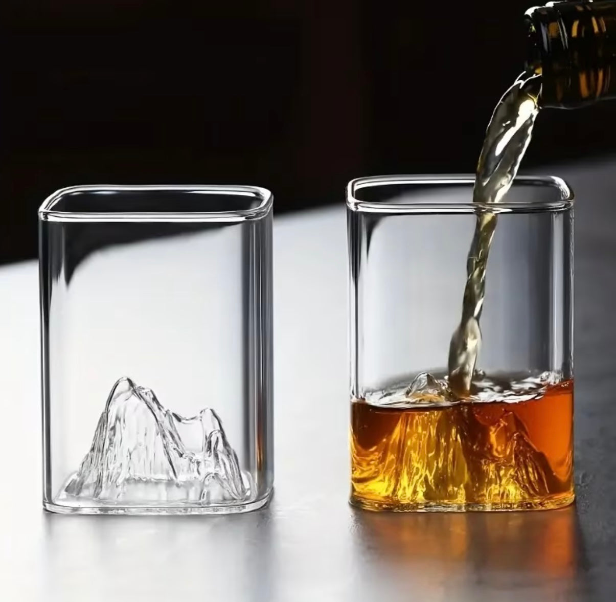 Set of 4 Modern Glass Glasses