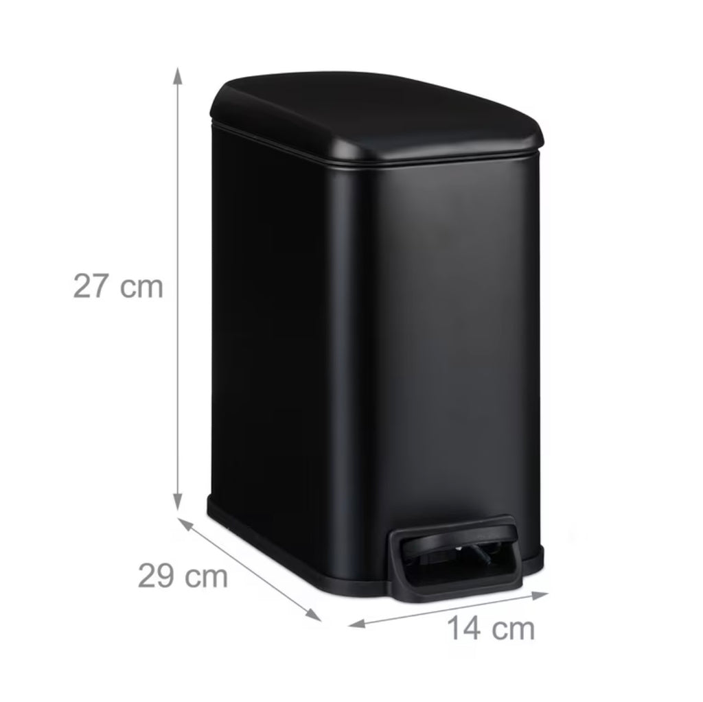 Cestino nero per WC - 5 L
