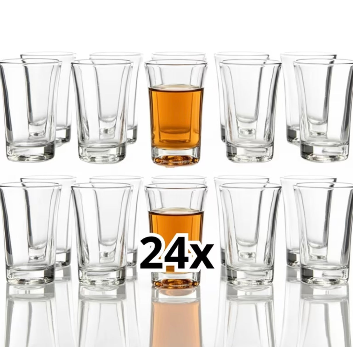 24 shot glasses