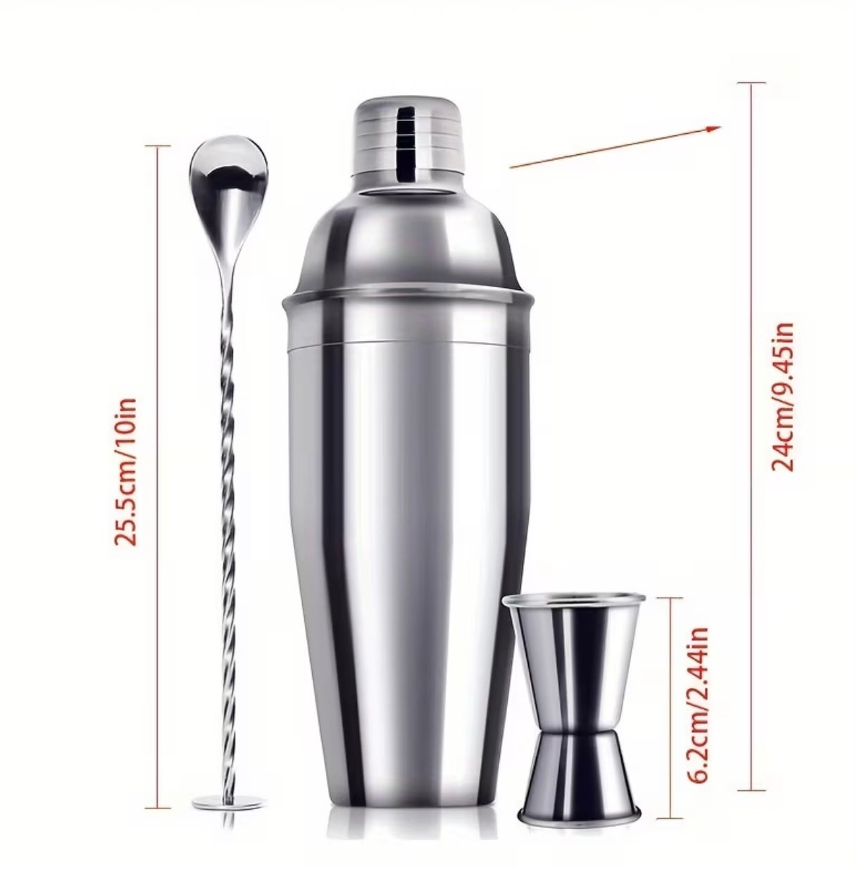 24oz bartender set 3 pieces