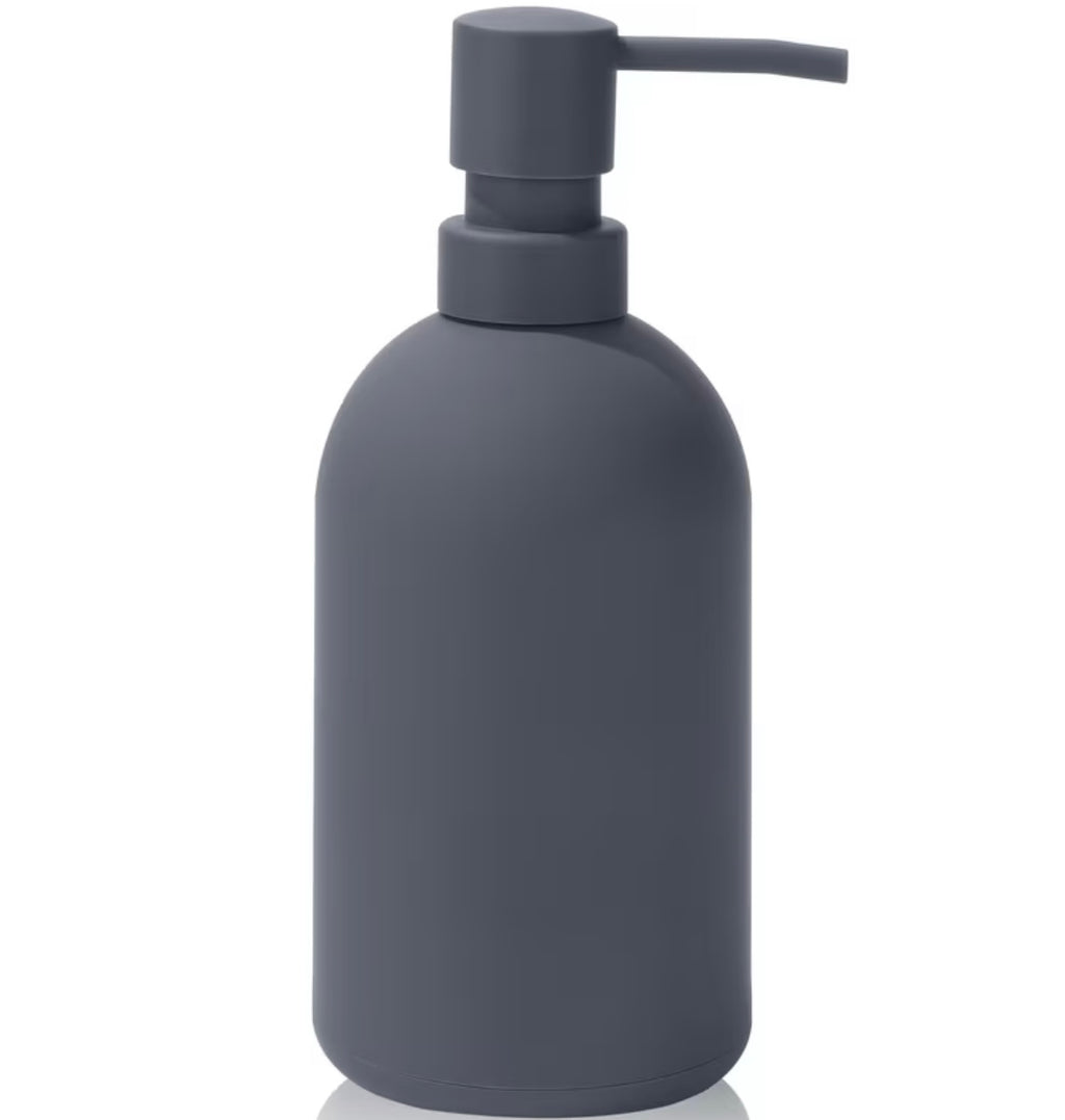 Large capacity opaque black soap dispenser