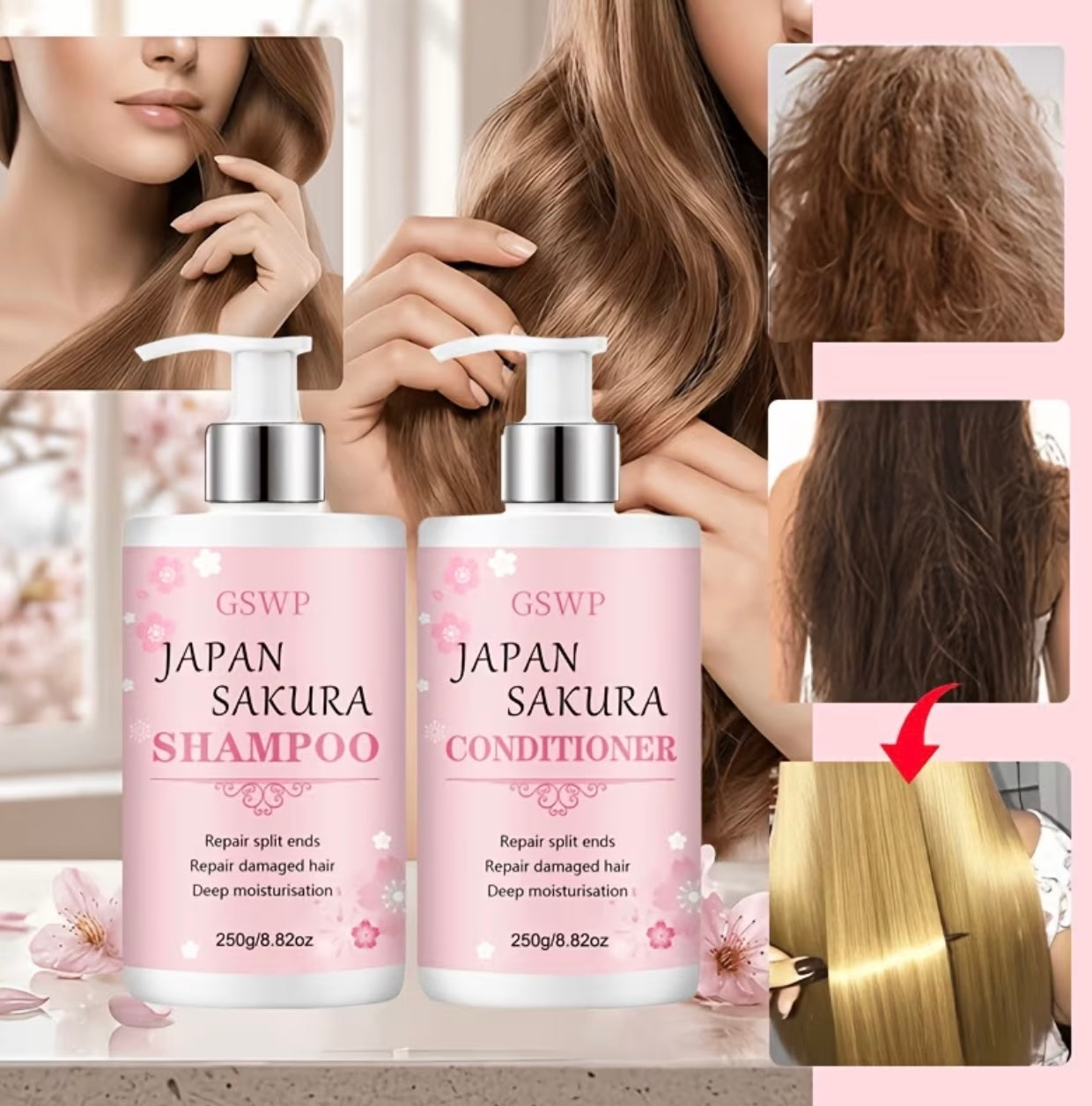 GSWP Sakura Shampoo and Conditioner Set