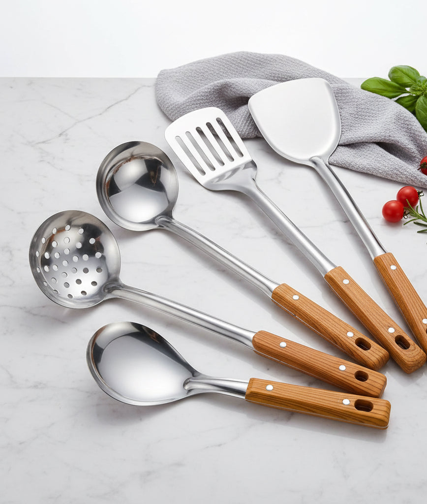 Heavy-duty kitchen utensils set [5 pieces]