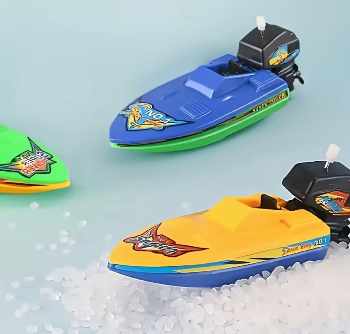 Toy boats with charge 2/4 pcs