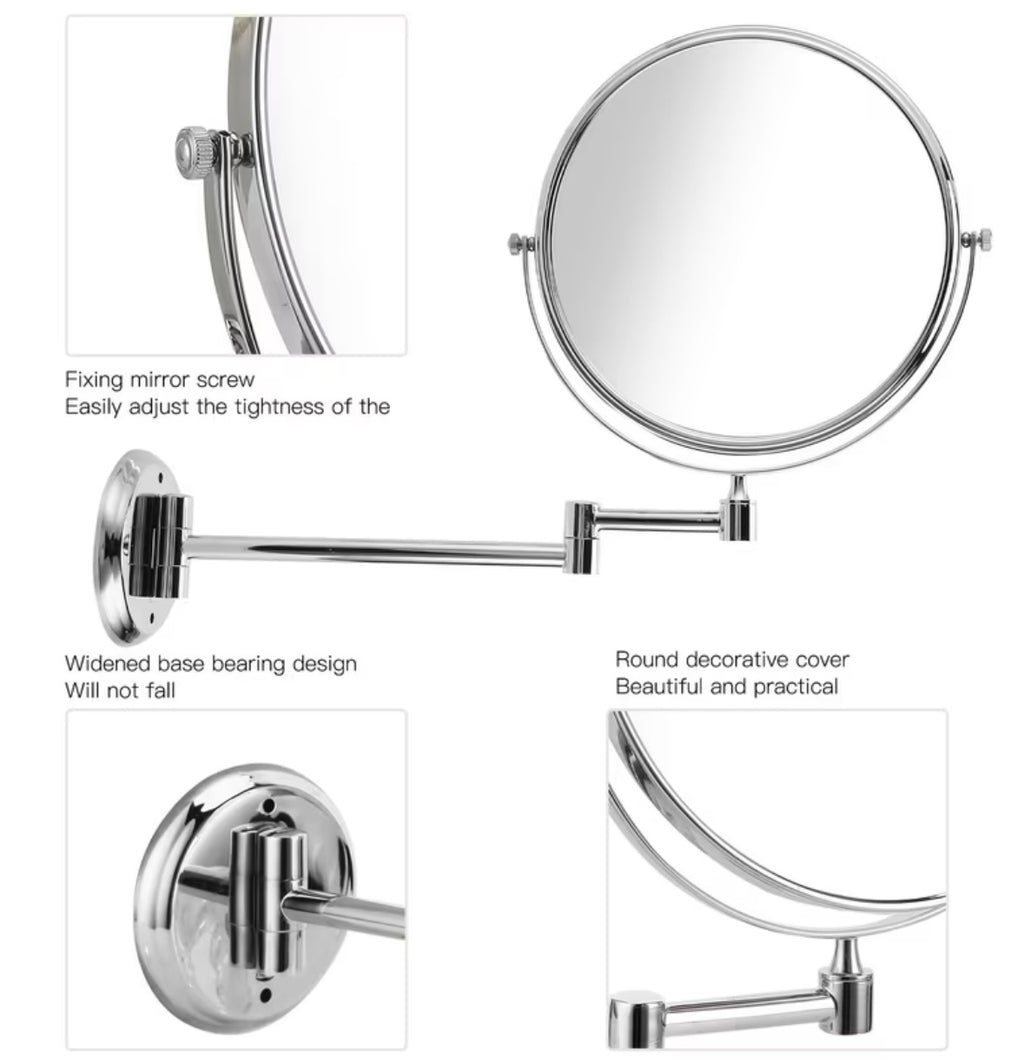 1 specchio da bagno 20 cm 3X