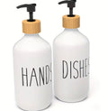 Set of 2 plastic soap dispensers