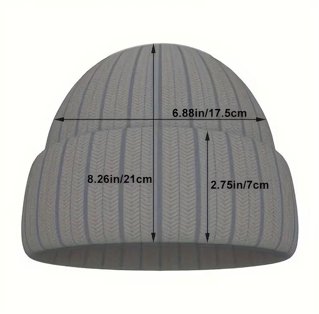 Set of three solid colour hats with women's pompoms