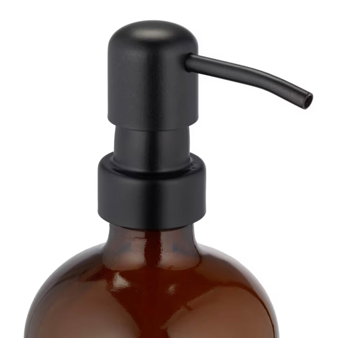 2 x Dispenser di Sapone in Vetro Marrone - 500 ml