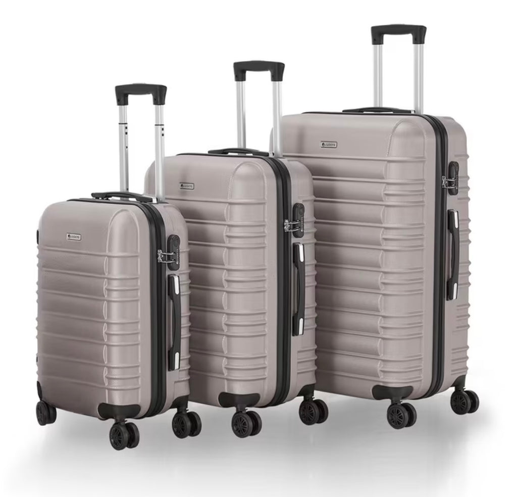 Set of hard suitcases