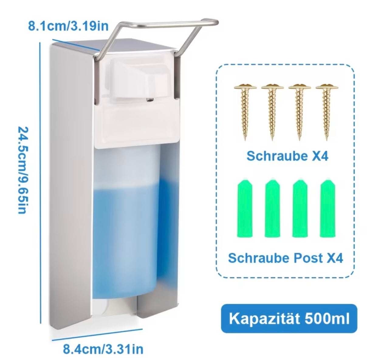 Distributore di Sapone, Capacità 500ml