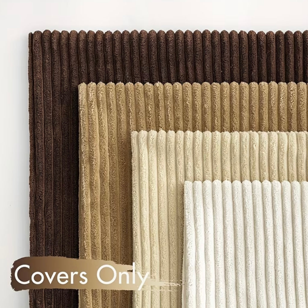 4 Coperture Cuscini Decorativi Morbide a Righe