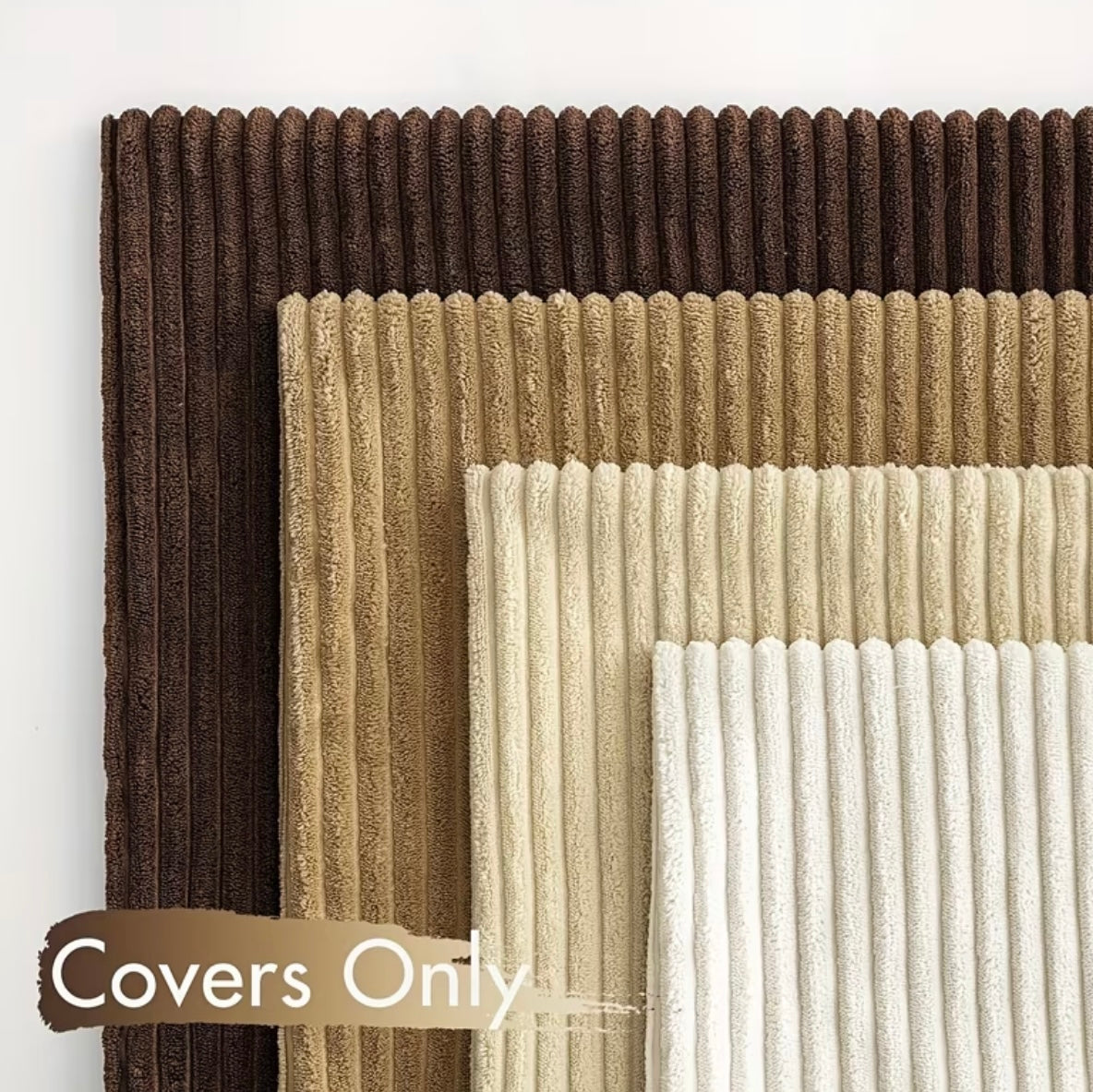4 Coperture Cuscini Decorativi Morbide a Righe