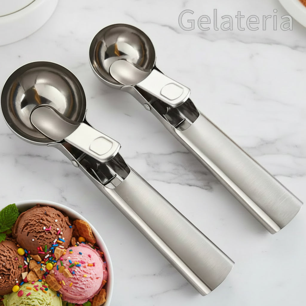 Stainless steel ice cream strainer