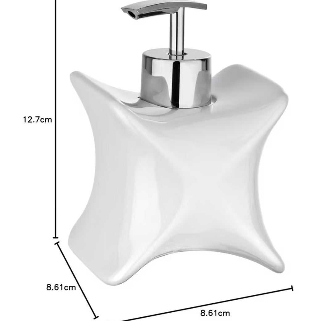 Dispenser di sapone moderno "X-Style" in bianco