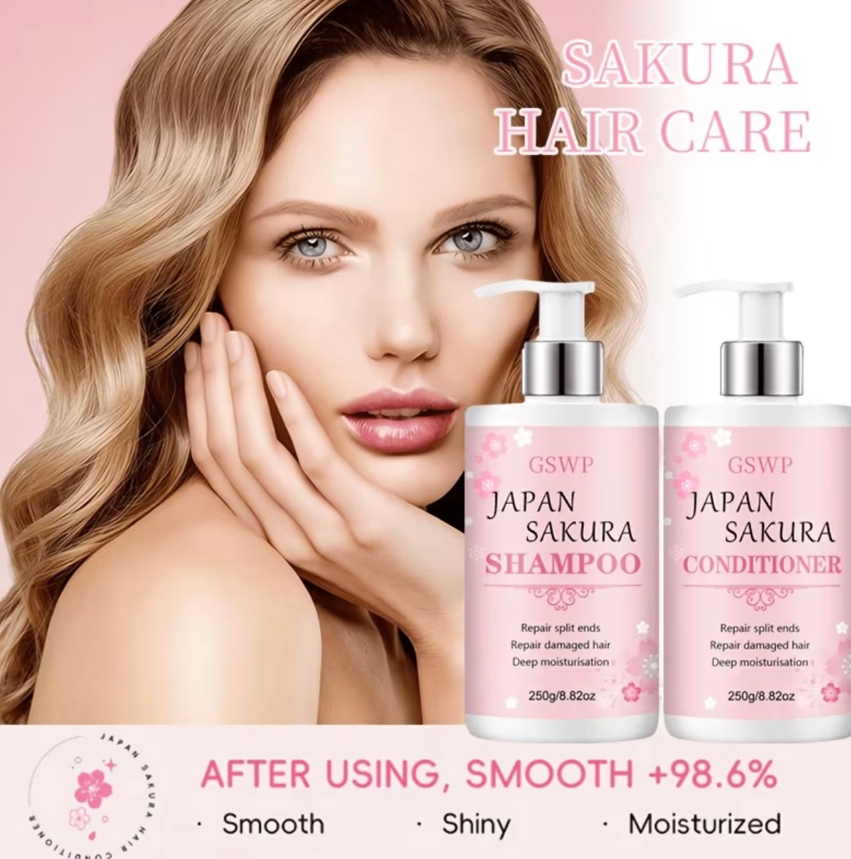 GSWP Sakura Shampoo and Conditioner Set