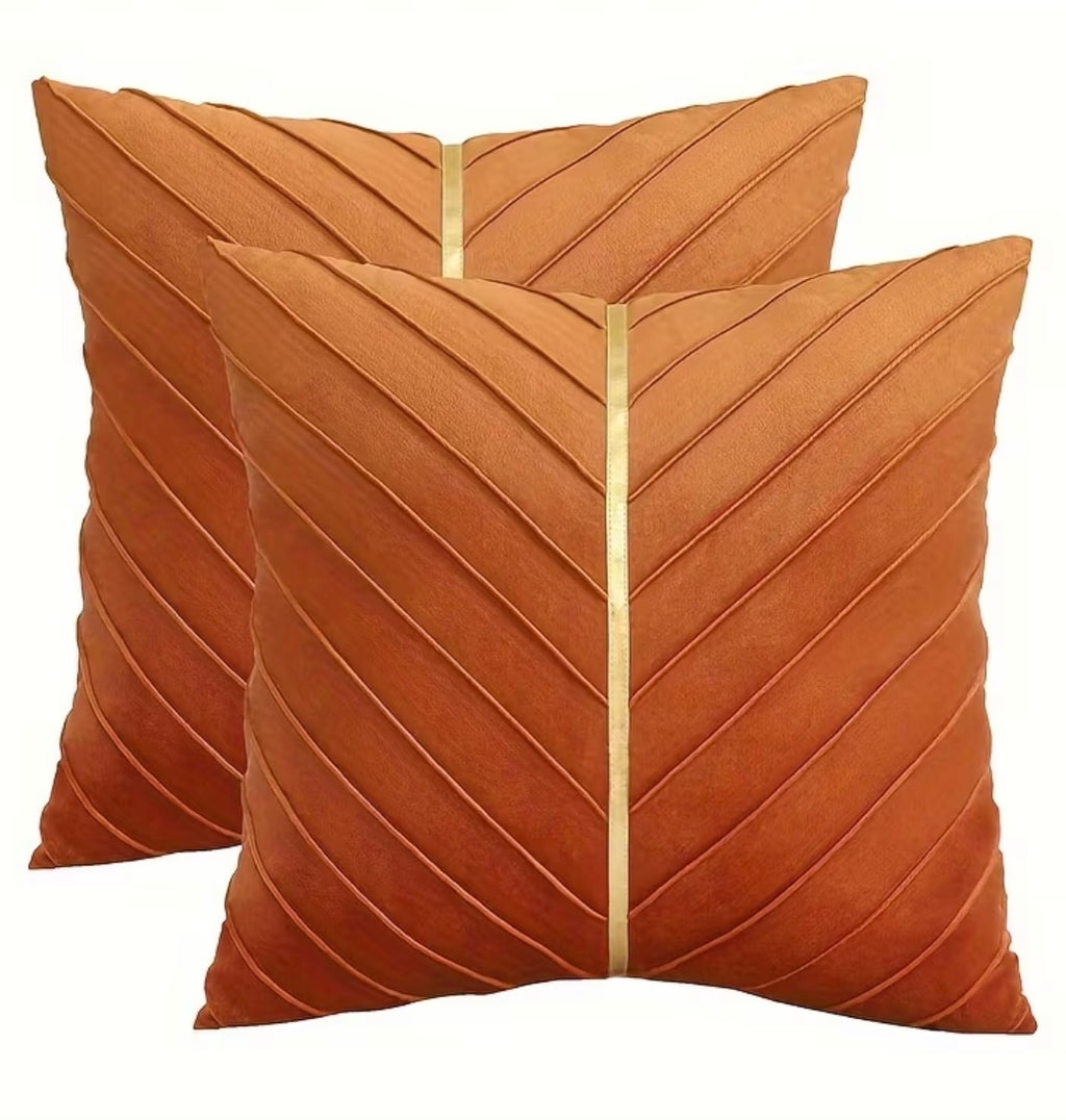 2 pieces of super soft velvet cushion cover 45x45cm