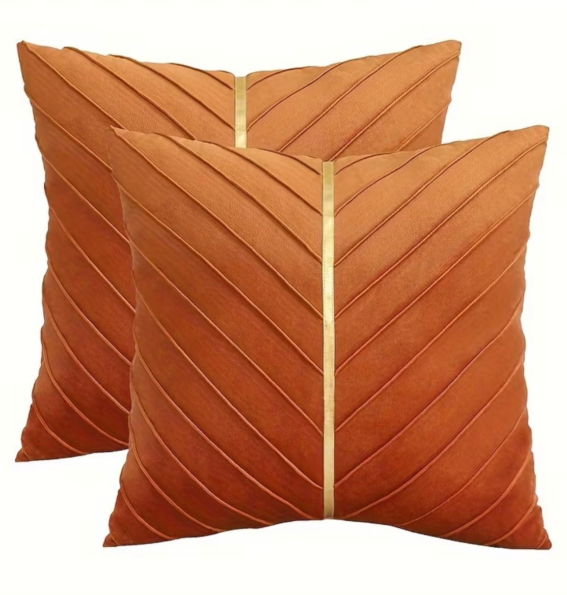 2 pieces of super soft velvet cushion cover 45x45cm