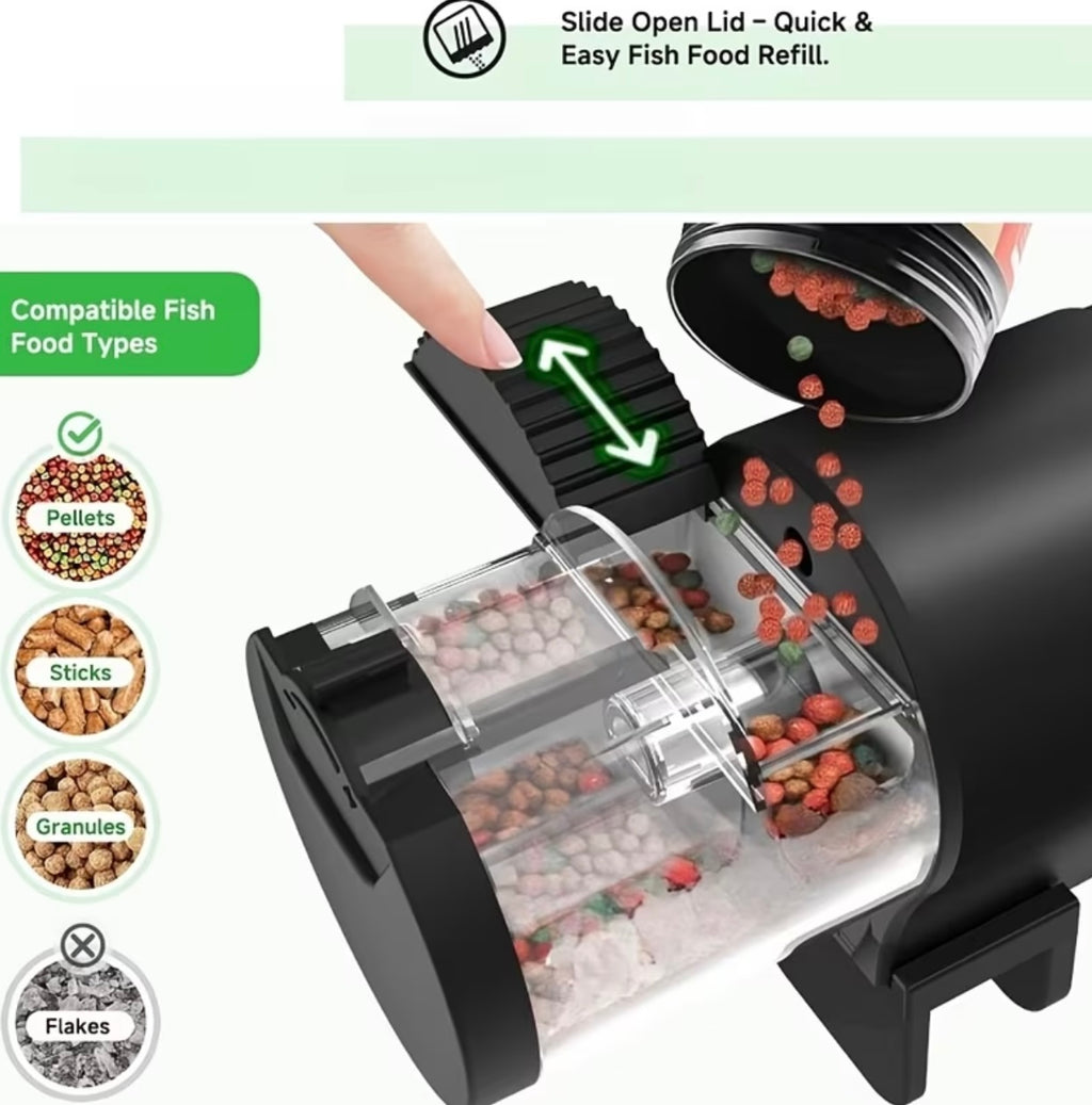 Automatic fish food vending machine