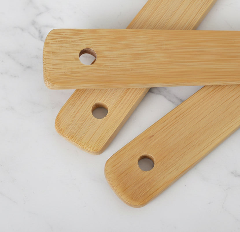 Set of 6 wooden utensils, wooden spoons for cooking
