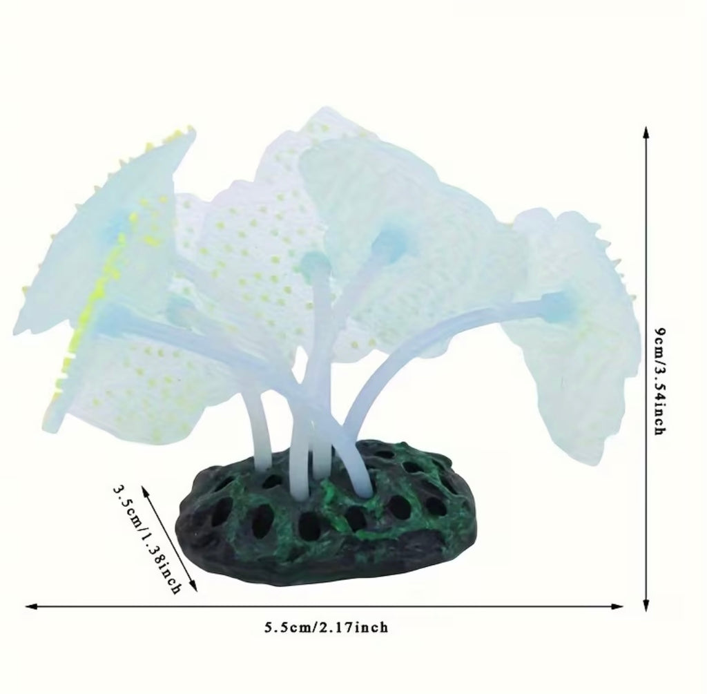 Coral plant-shaped silicone decorations