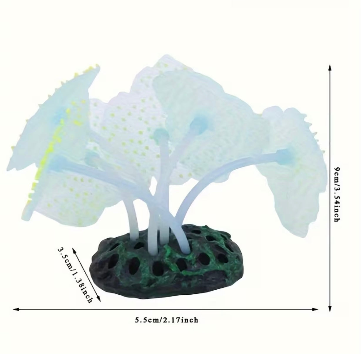 Coral plant-shaped silicone decorations