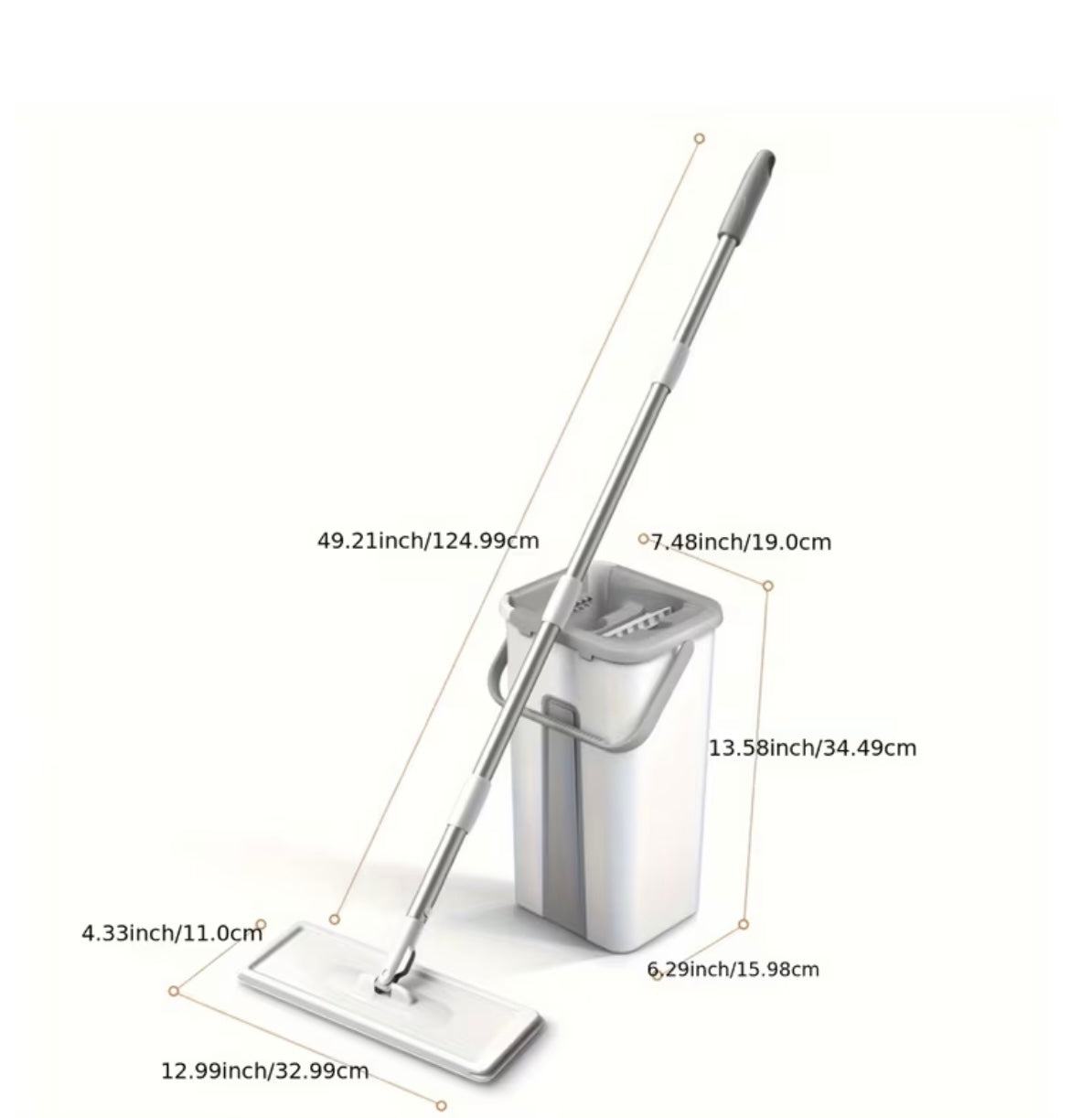 Set Mocio e
Secchio con Strizzatore