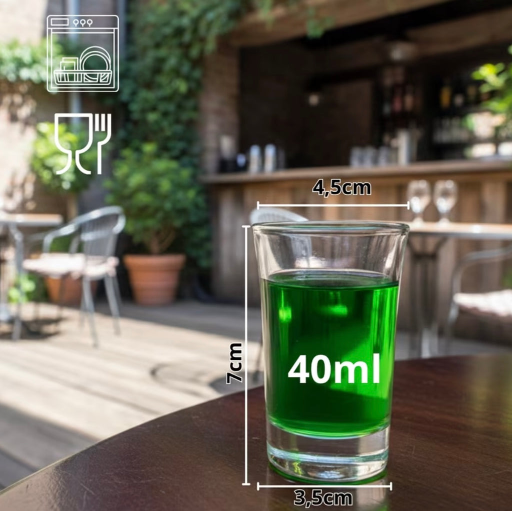 24 shot glasses