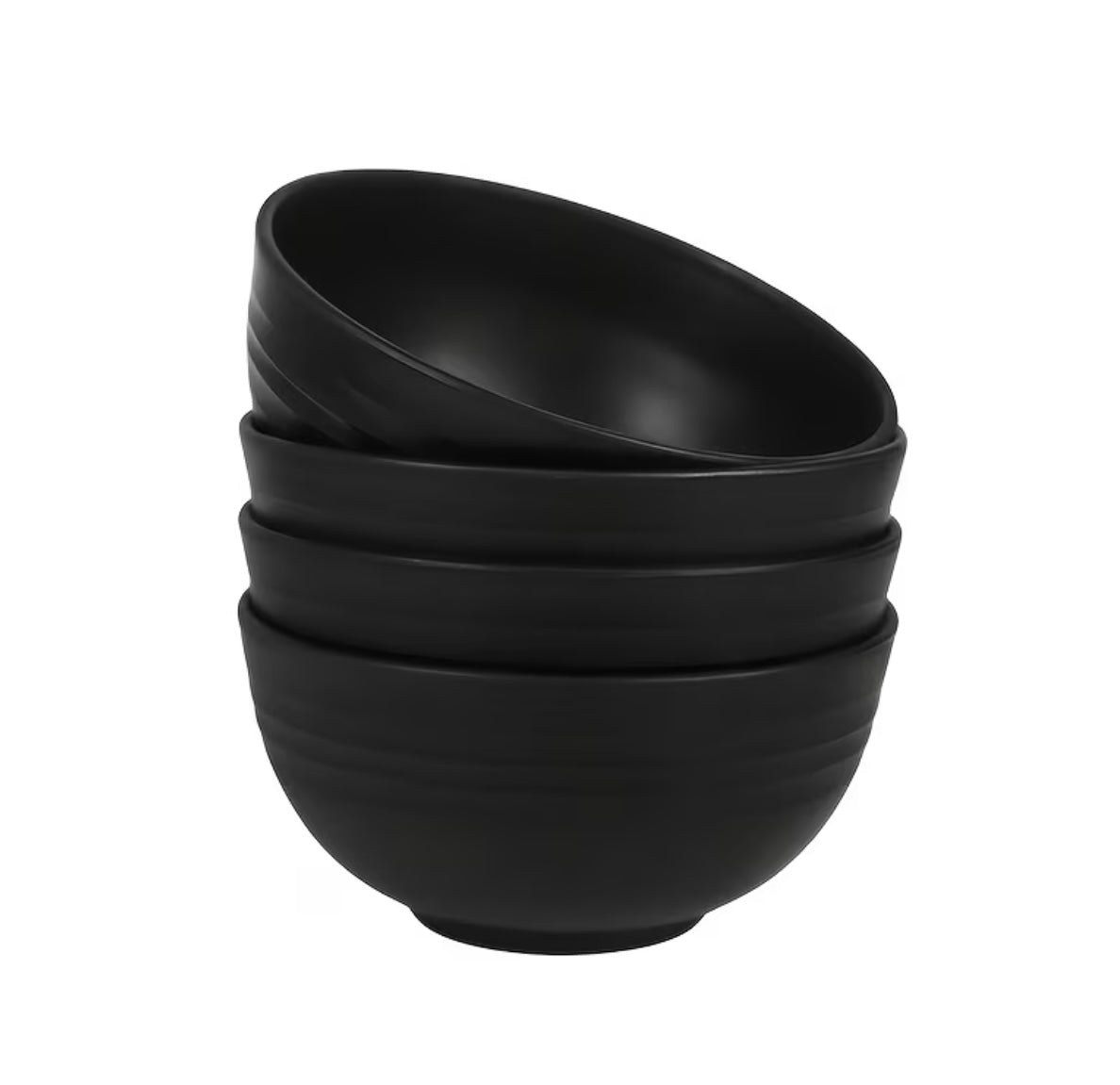 Set of 4 pieces of bowls and cutlery in unbreakable plastic