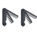 New portable unisex folding comb with three interchangeable teeth