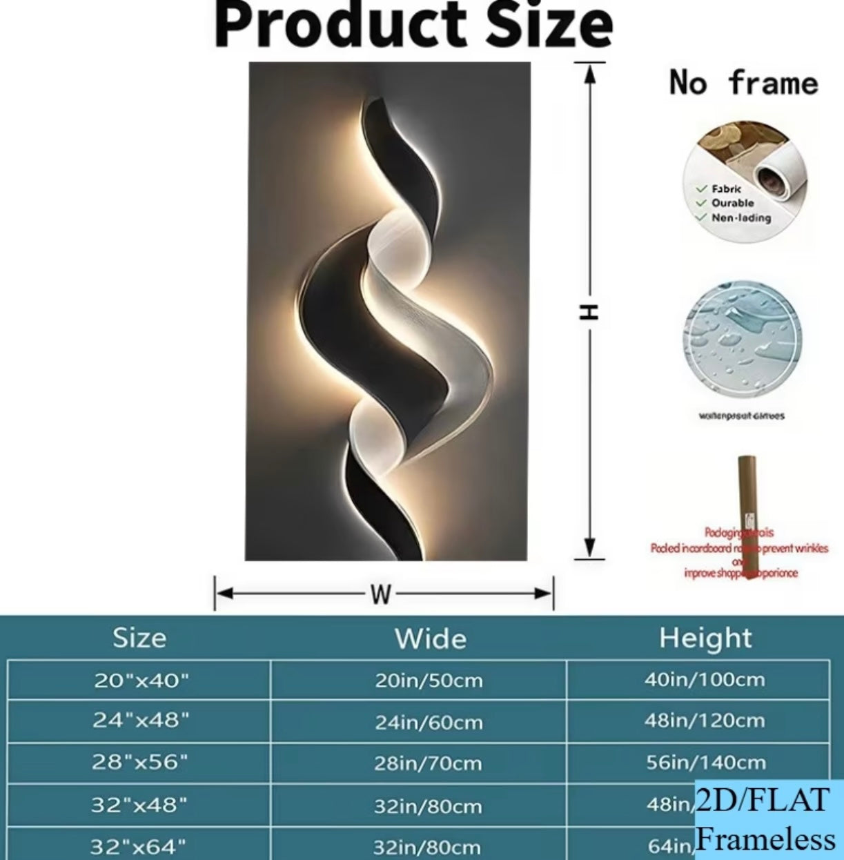 Flat 2D wall decoration