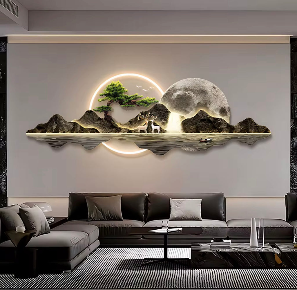 Print on Canvas with LED Wall