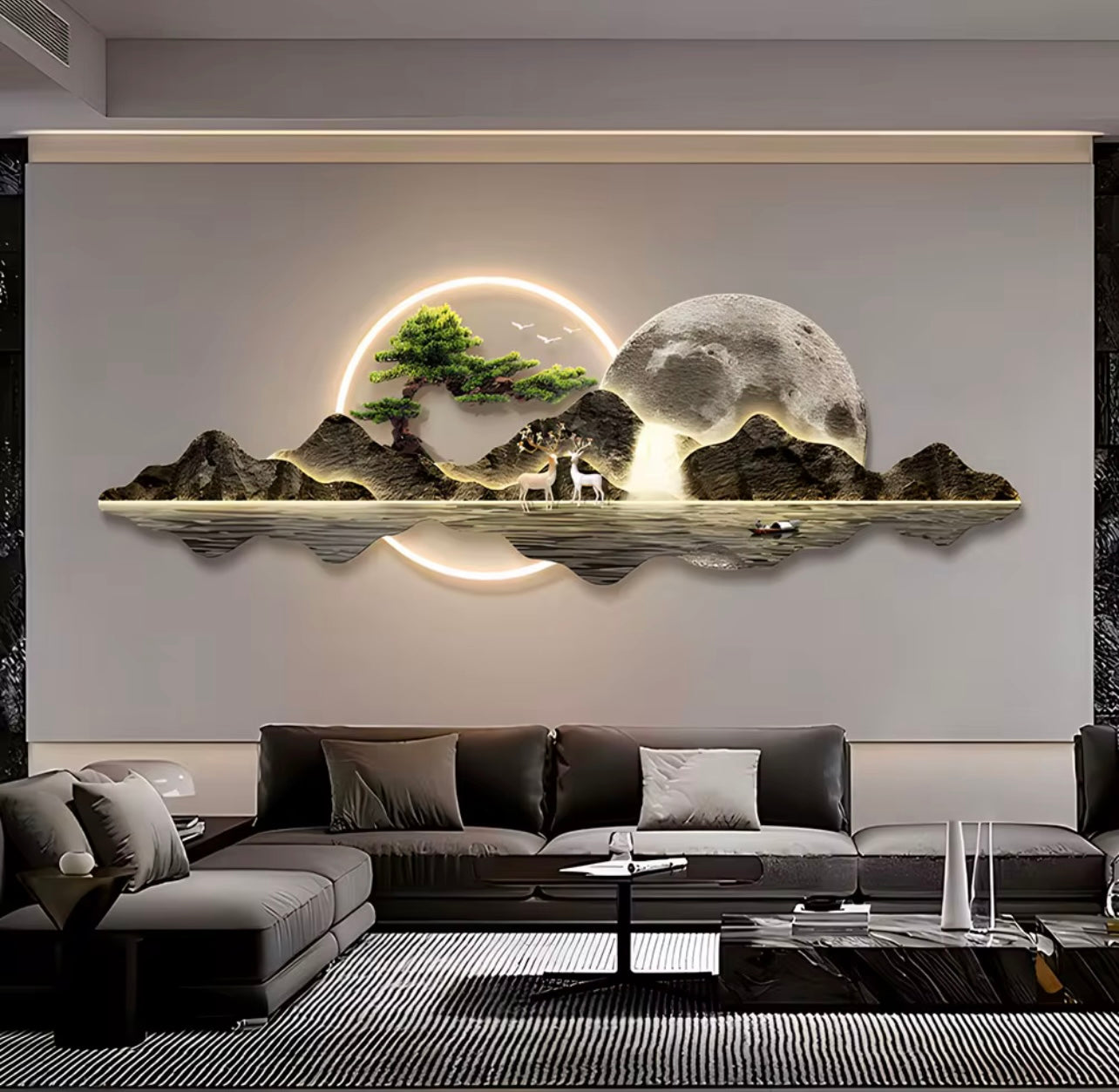 Print on Canvas with LED Wall