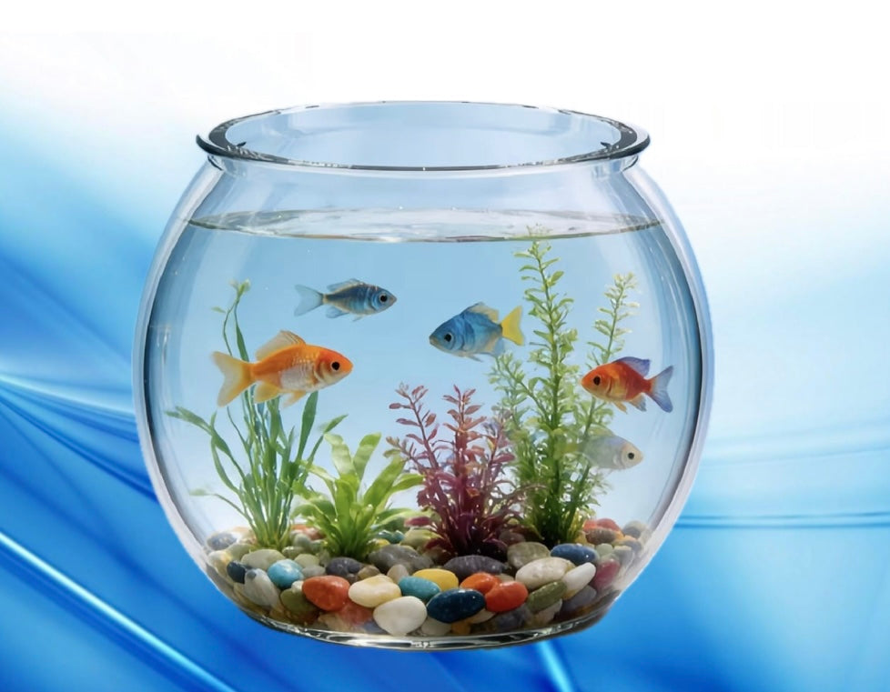 Acuario esférico acrílico de alta transparencia