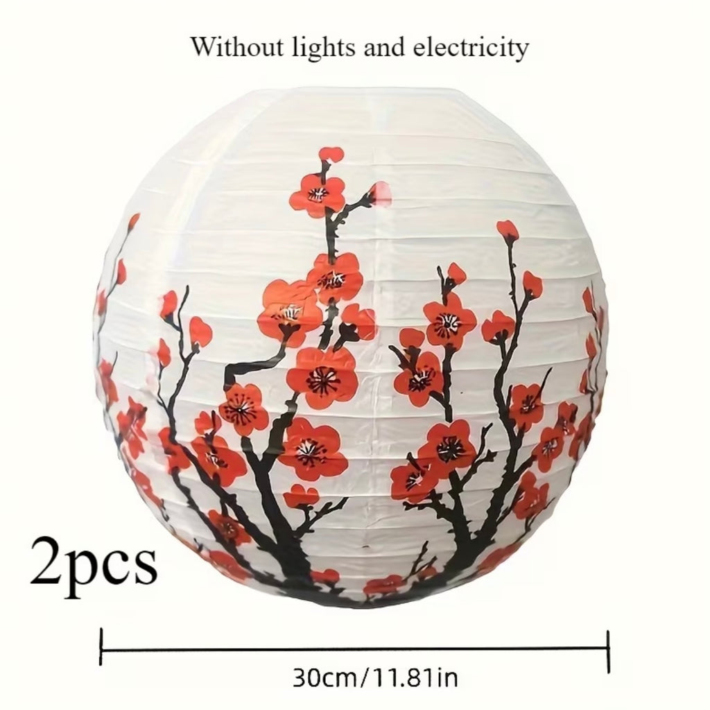 Set of 2 Sakura Flower Lanterns