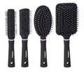 4 Spazzole nere per capelli