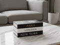 Set of 3 modern decorative books