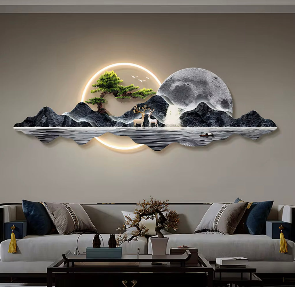 Print on Canvas with LED Wall