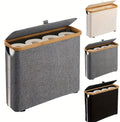 Organizzatore da bagno in bambù moderno con coperchio