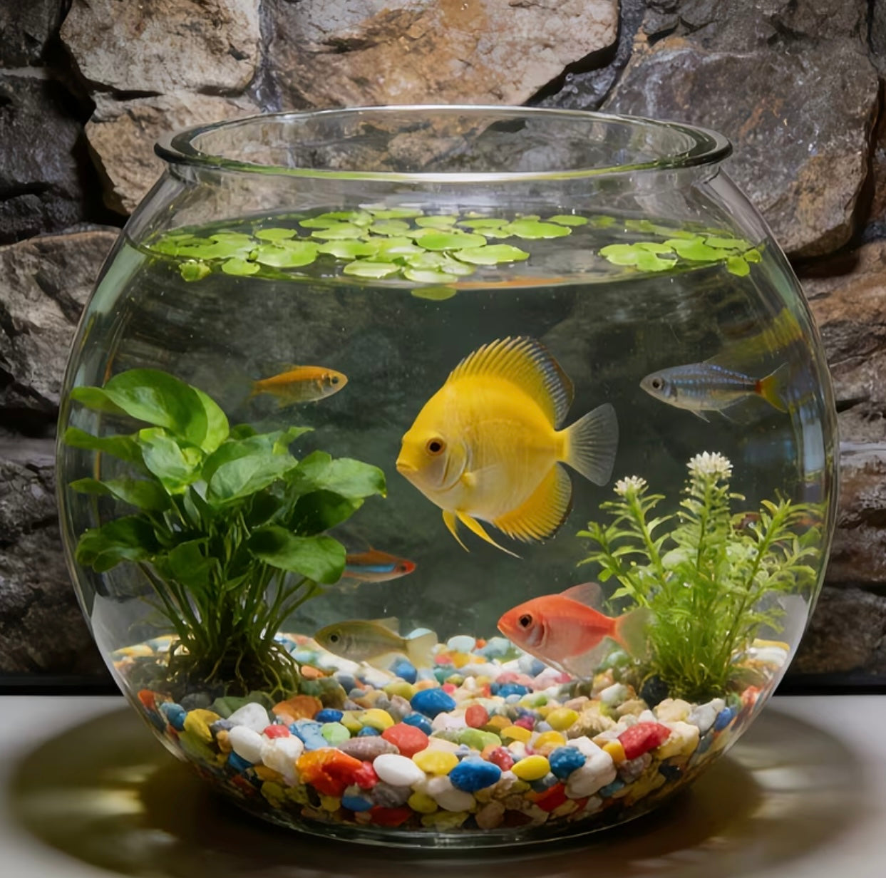 High clarity acrylic spherical aquarium