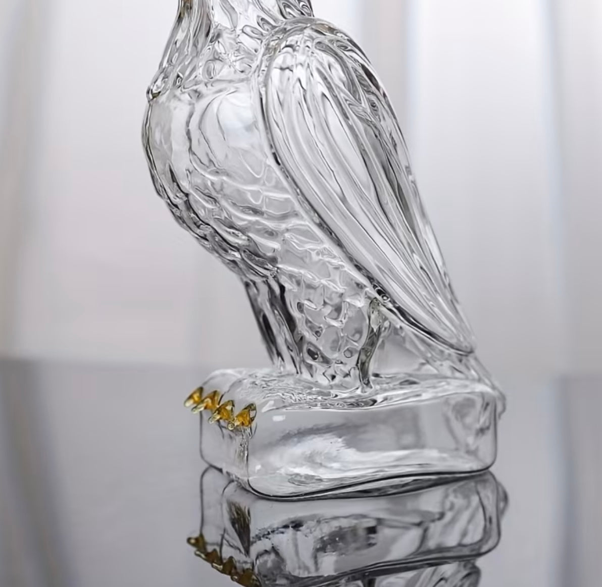 1pc Bottle of Hand Blown Glass Liquor at

Eagle shape