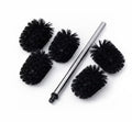 Set di 6 spazzole WC in nero/argento